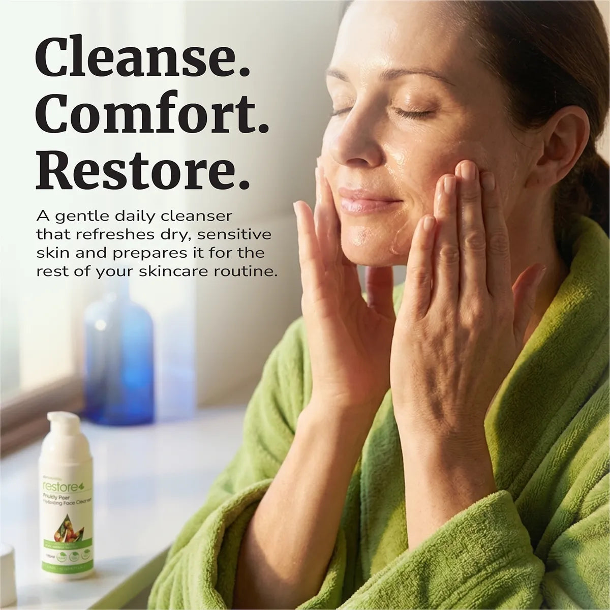 Limpiador facial hidratante de nopal