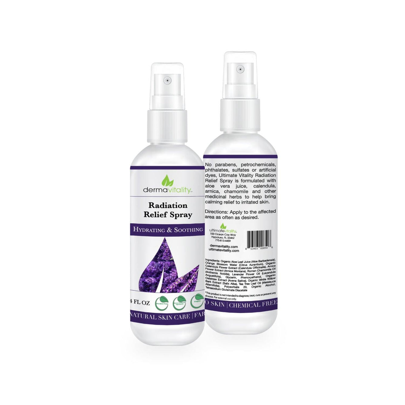 Radiation Burn Cream Calendula Spray for Radiation Therapy Patients - Dermavitality