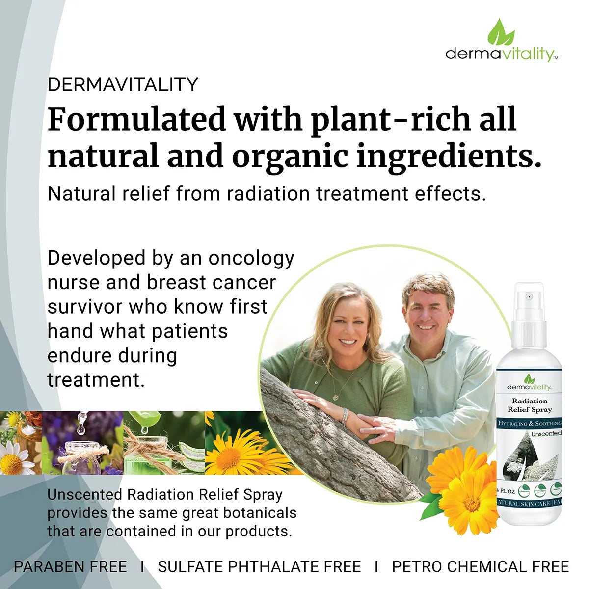 Unscented Radiation Burn Relief Spray for Radiation Patients