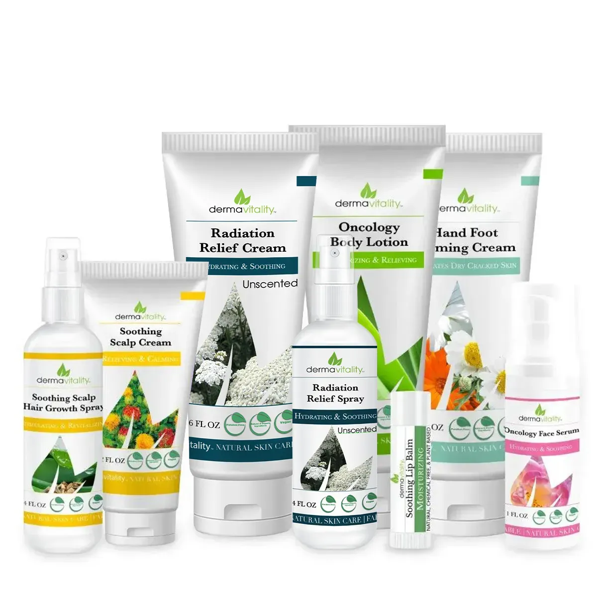 Dermavitality Complete Skincare Gift Set for Chemotherapy & Radiation Support - Unscented