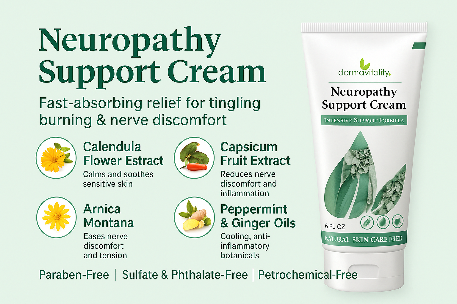 Neuropathy Relief Cream – Soothing Support for Tingling, Burning & Numbness