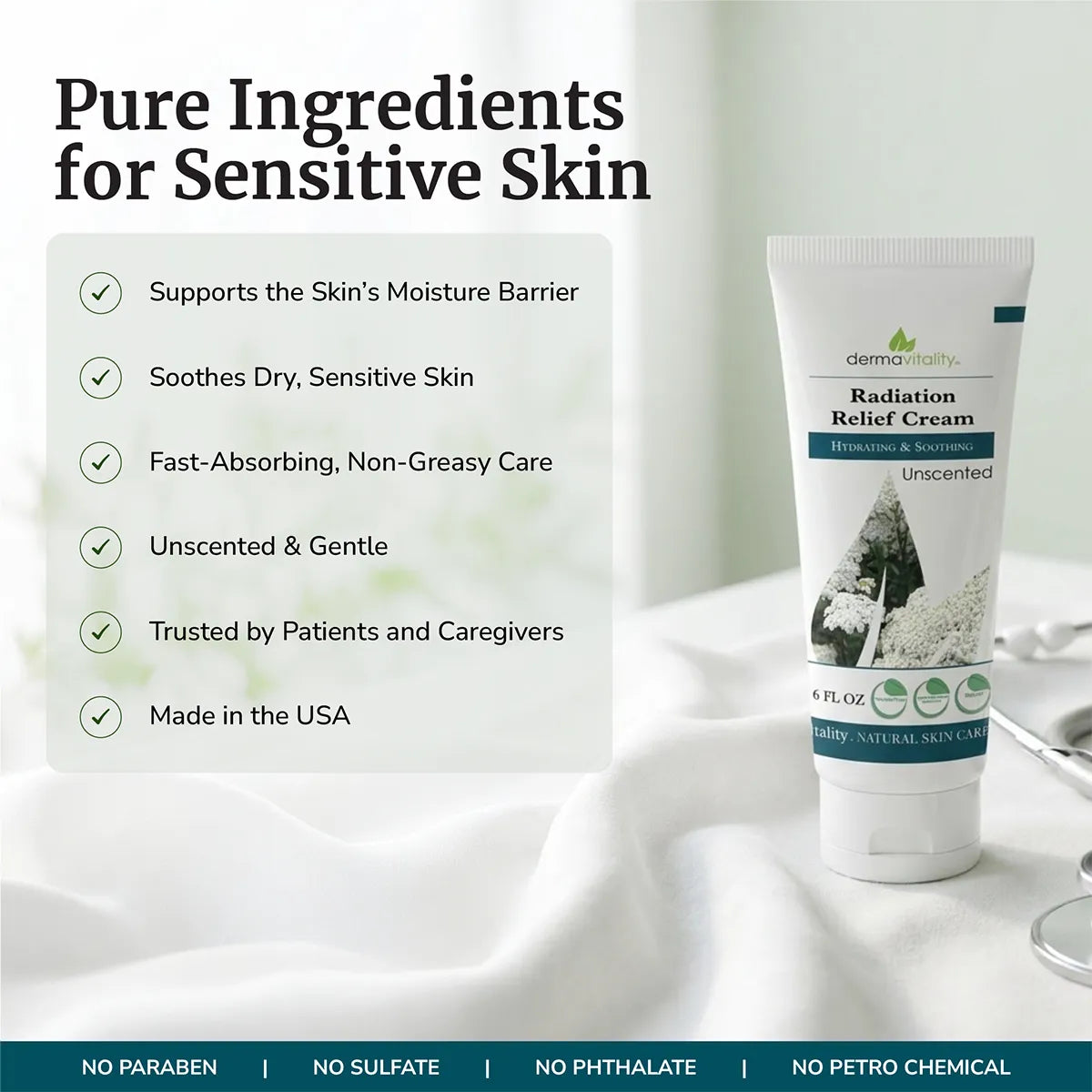Best Calendula Cream for Radiation Burns- Organic Unscented Radiation Relief Cream
