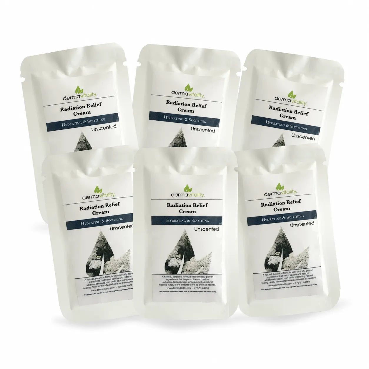 Radiation Relief Cream Unscented Fragrance Free Travel/Sample Packs - Dermavitality