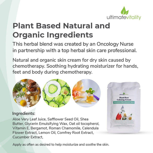Radiation Relief Cream Oncology Hand Foot Cream Combo Travel Sample Packs - Dermavitality