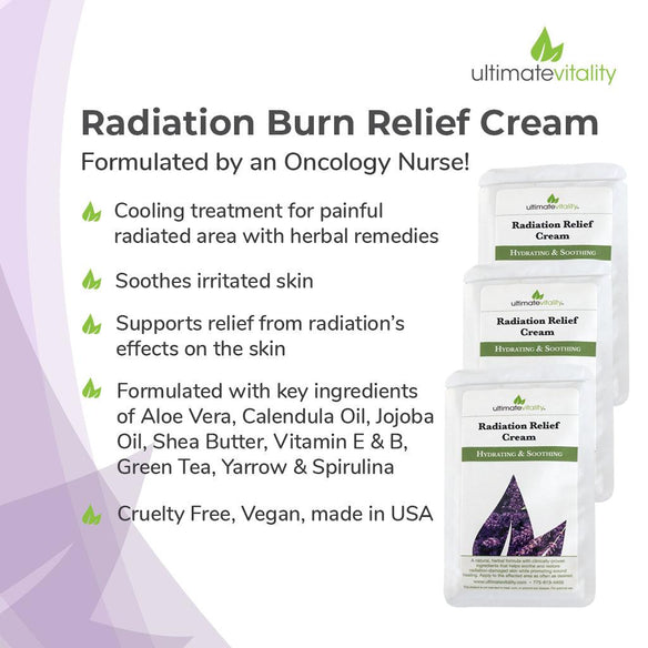 cooling treatment for painful radiated skin