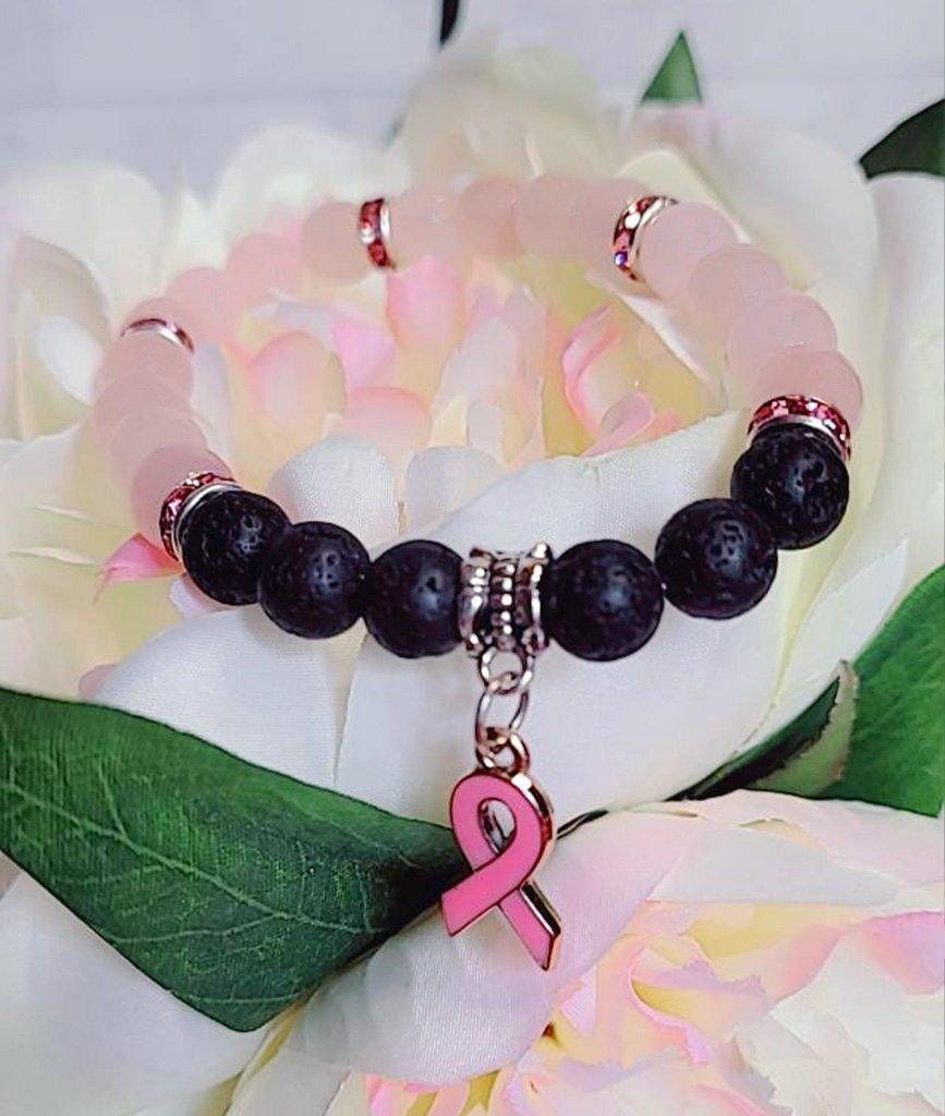 Pink Bracelet Stack Breast Cancer Breast Cancer Awareness Breast Cancer  Bracelets Beaded Bracelets Pink Beaded Bracelets - Etsy