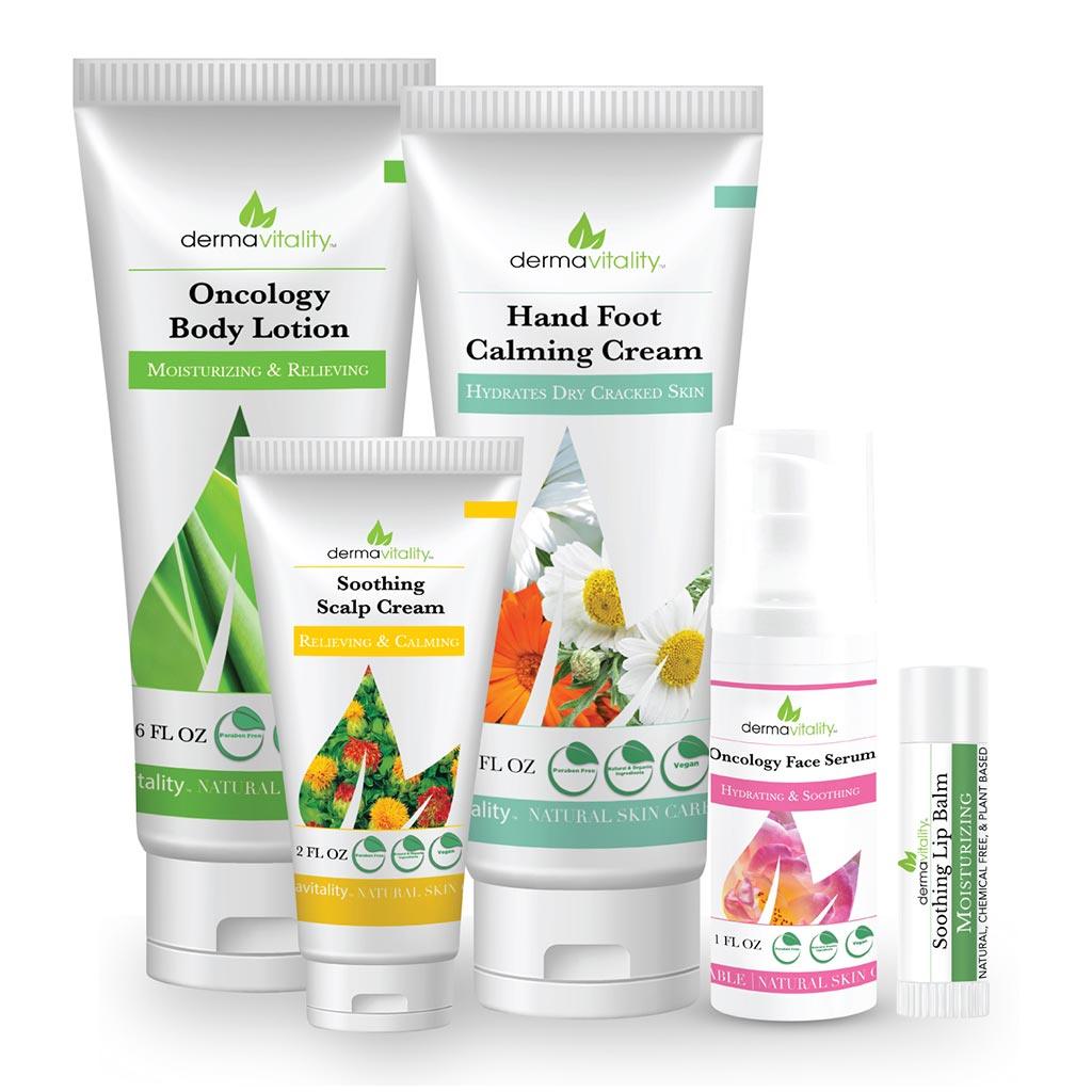 Official DermaVitality five-product Chemo Skin Care Bundle
